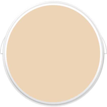 Açık İç Cephe Boya Renkleri için kullanılan görselde, plastik boya kutusunda açık şeftali renginde duvar boyası var.