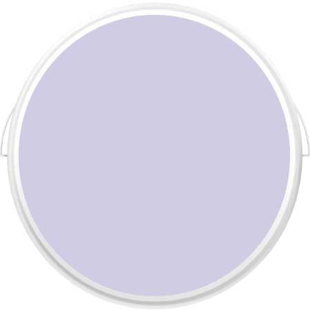 Görselde, boya kutusunda lila renginde duvar boyası var.