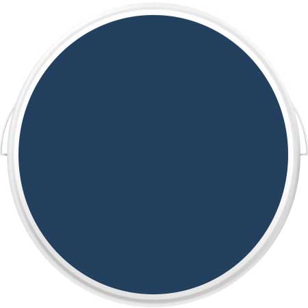 Görseldeki plastik kutuda, mürekkep mavisi iç cephe boyası var.