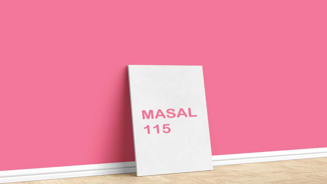 Filli Boya Kırmızı Duvar Boyası – Masal 115. Filli Boya kırmızı duvar boyası için kullanılan görselde, Masal 115 isimli iç cephe rengiyle boyanmış bir duvar var.