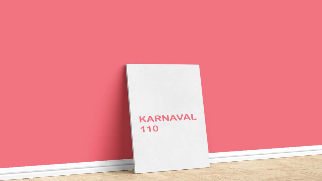 Filli Boya Kırmızı Duvar Boyası – Karnaval 110. Filli Boya kırmızı duvar boyası için kullanılan görselde, Karnaval 110 kodlu iç cephe rengiyle boyanmış bir duvar var.