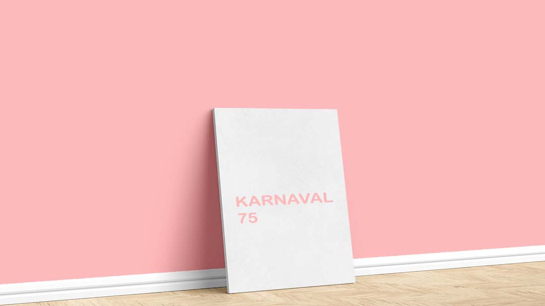 Filli Boya Kırmızı Duvar Boyası – Karnaval 75. Filli Boya kırmızı duvar boyası için kullanılan görselde, Karnaval 75 kodlu iç cephe boyasıyla boyalı bir duvar var.