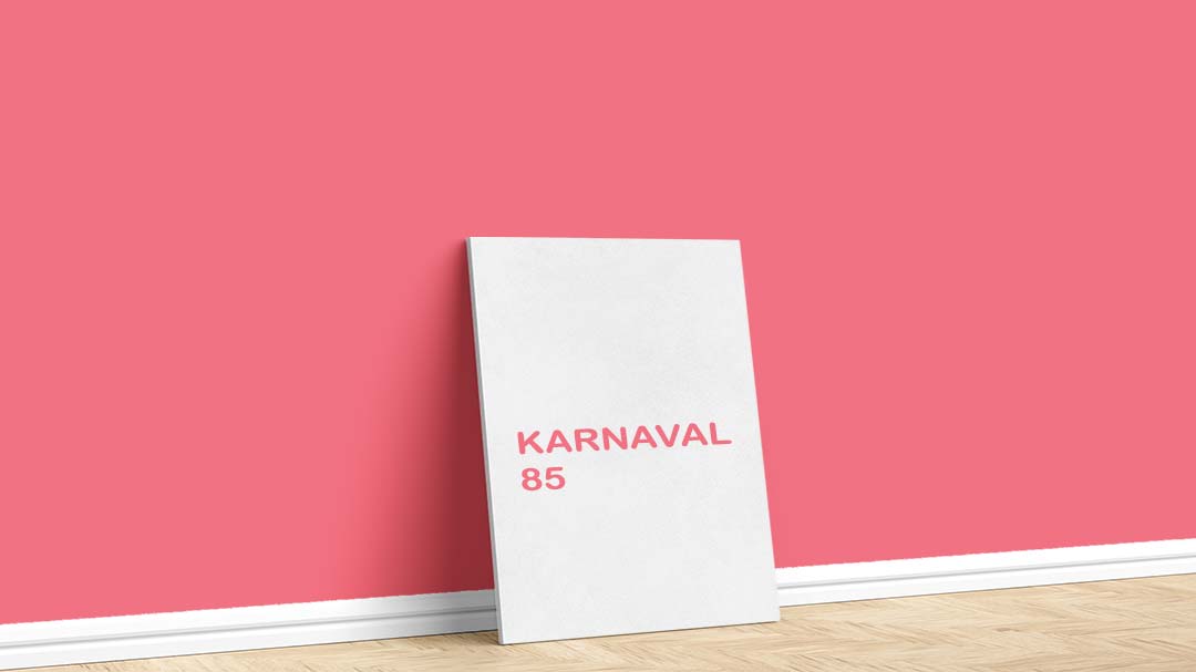 Filli Boya Kırmızı Duvar Boyası – Karnaval 85. Filli Boya kırmızı duvar boyası için kullanılan görselde, Karnaval 85 kodlu iç cephe boyasıyla boyalı bir duvar var.