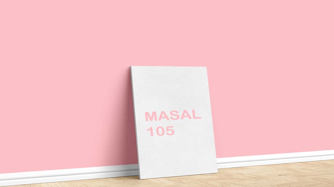 Filli Boya Kırmızı Duvar Boyası – Masal 105. Filli Boya kırmızı duvar boyası için kullanılan görselde, Masal 105 isimli iç cephe rengiyle boyanmış bir duvar var.