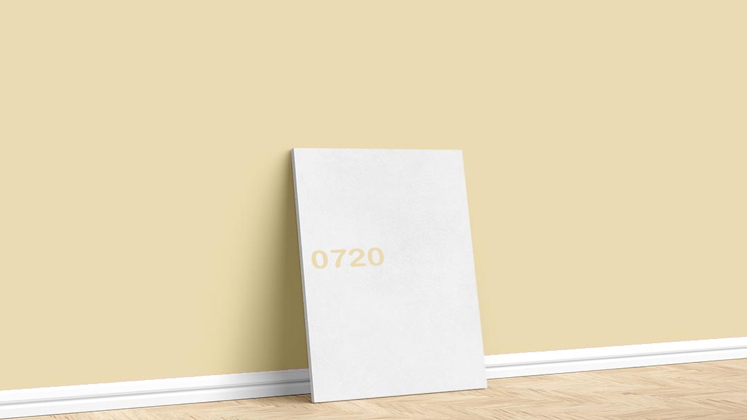 Dyo Bej-Kahve İç Cephe Renkleri – 0720. Dyo bej/kahve duvar boyası için kullanılan görselde, 0720 kodlu iç cephe boyasıyla boyalı bir duvar var.