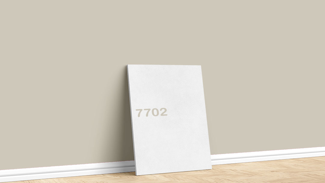 Dyo Bej/Kahve İç Cephe Renkleri – 7702. Dyo bej/kahve duvar boyası için kullanılan görselde, 7702 kodlu iç cephe boyasıyla boyalı bir duvar var.