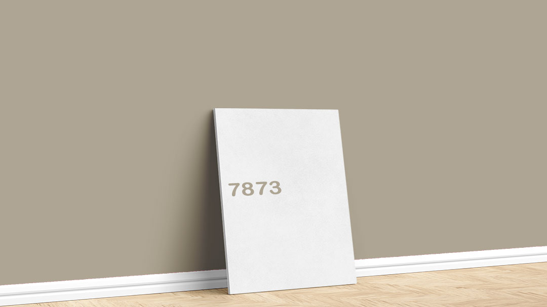 Dyo Bej/Kahve İç Cephe Renkleri – 7873. Dyo bej/kahve duvar boyası için kullanılan görselde, 7873 kodlu iç cephe boyasıyla boyalı bir duvar var.