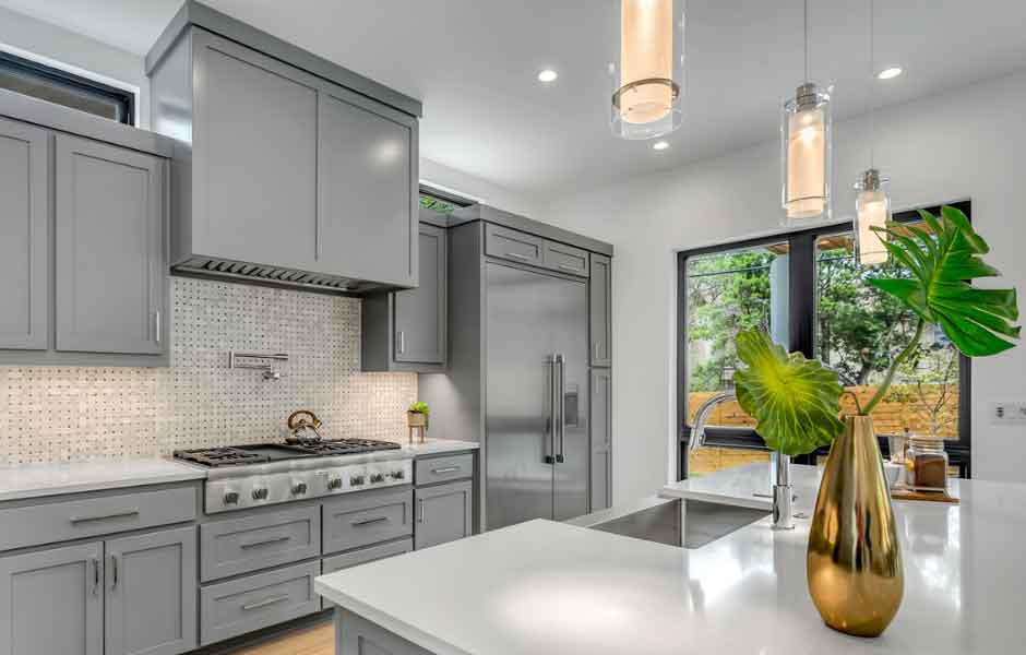 Mutfak Dolabı Renkleri - Gri Dolaplar.