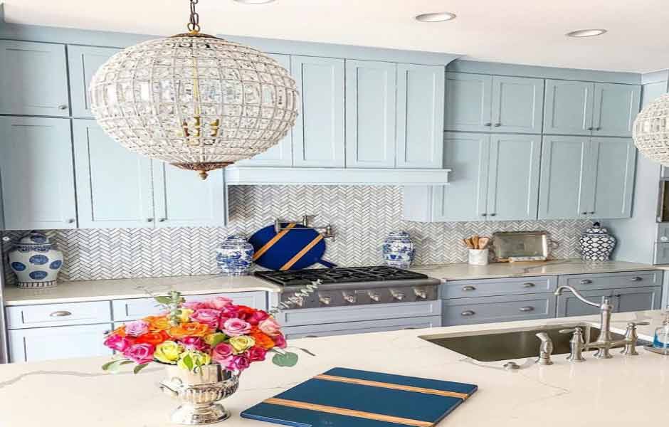 Yeşilimsi Mavi Mutfak Dolabı Renkleri.