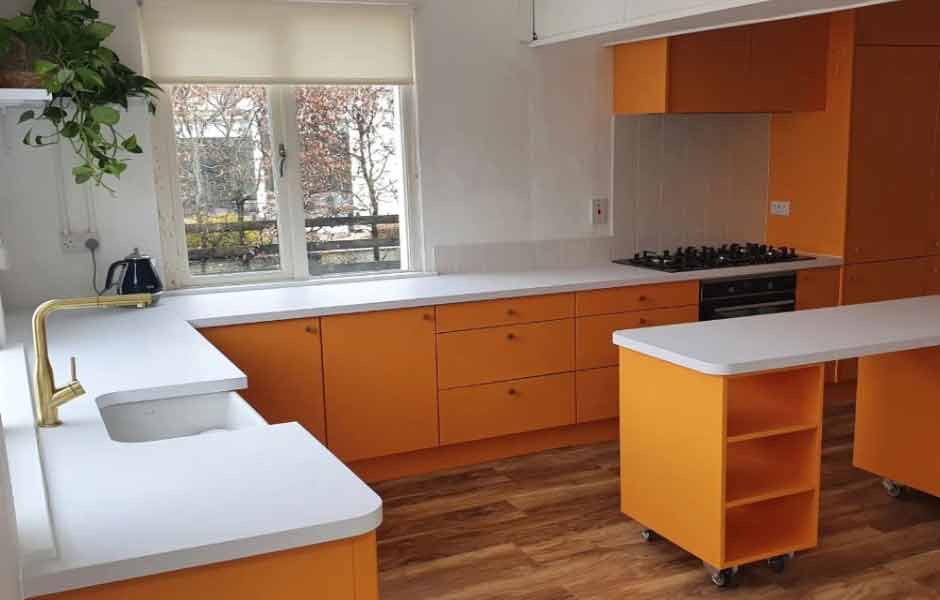 Turuncu Mutfak Dolabı Renkleri.