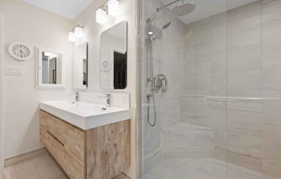 Ahşap Görünümlü Banyo Fayans Modelleri 2023.