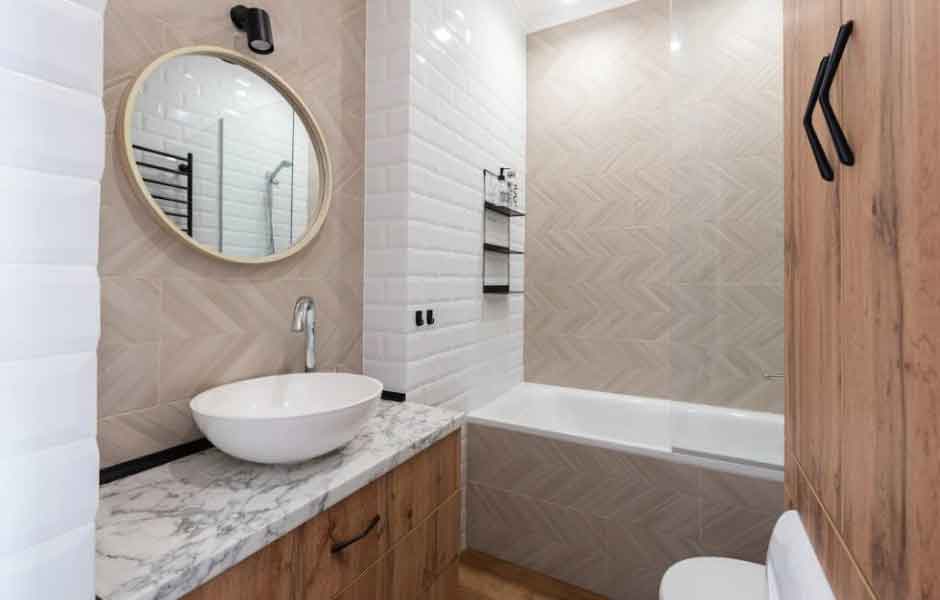 Bej Banyo Fayans Modelleri