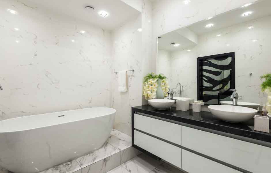 Beyaz Banyo Fayans Modelleri