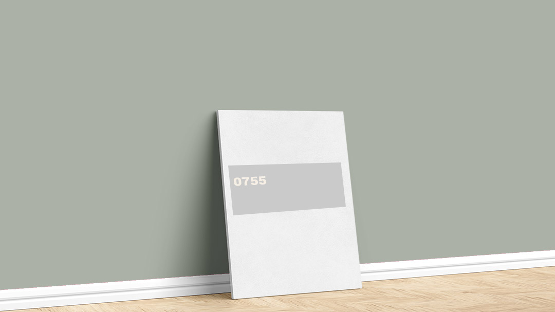 Dyo Gri 0755 İç Cephe Boya Rengi. Görselde, İstanbul boyacı ustası Boyacıyım tarafından Dyo gri 0755 rengi ile boyanmış bir duvar var.