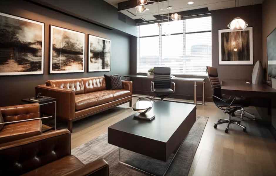 Hukuk Bürosu Duvar Boyası Renkleri - Kahverengi.