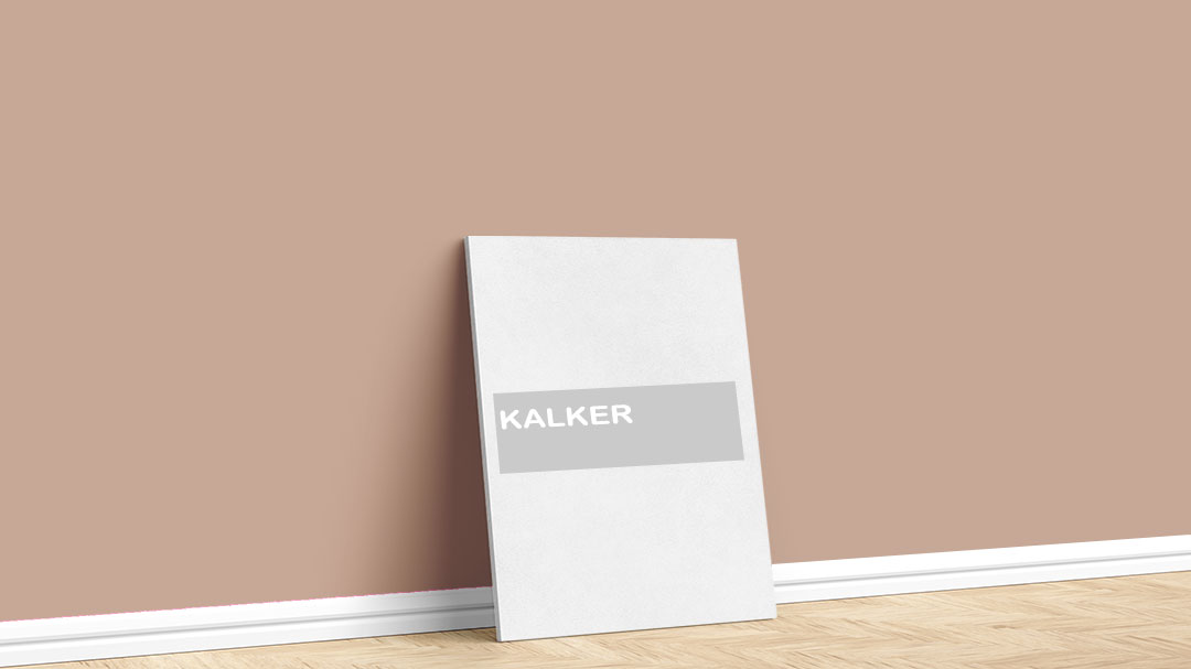Filli Boya Kahverengi Kalker İç Cephe Boya Rengi. Görselde, Filli Boya kahverengi iç cephe renk kartelasında bulunan Kalker isimli boya rengi ile boyadığımız bir duvar var.