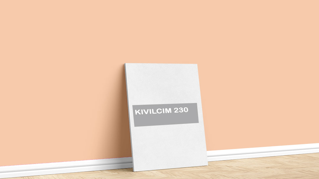 Görselde, Filli Boya turuncu iç cephe renk kartelasında bulunan Kıvılcım 230 isimli boya rengi ile boyadığımız bir duvar var.